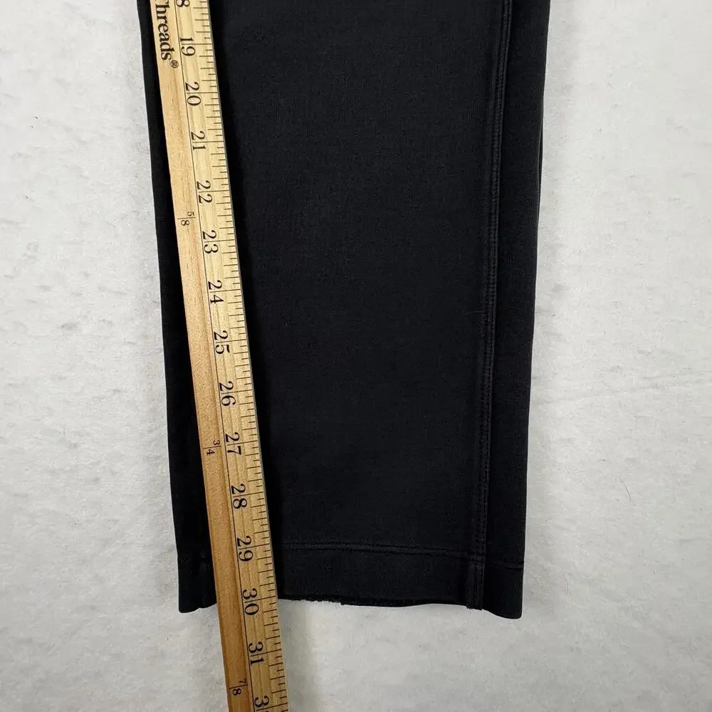 Lululemon Jogger Pants Mens Large Black Elastic Waist Knit Slim Fit Lounge Gym